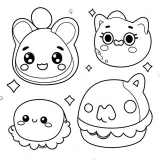 Cute Gacha Club Characters Coloring Page 26084-21092