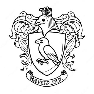 Ravenclaw Crest Coloring Page 26093-21094