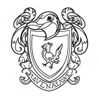 Ravenclaw Crest Coloring Page 26093-21095