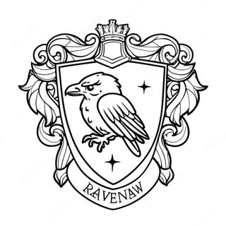 Ravenclaw Crest Coloring Page 26093-21096