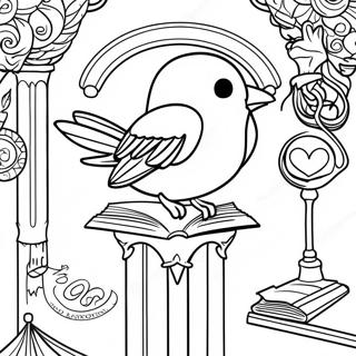 Ravenclaw House Colors Coloring Page 26094-21099