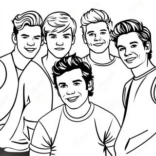 One Direction Coloring Page 26123-21114