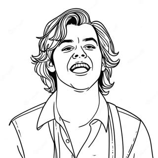 Harry Styles Singing Coloring Page 26124-21122