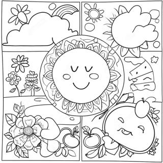 Months Of The Year Coloring Pages