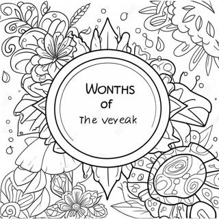 Months Of The Year Coloring Page 26143-21158