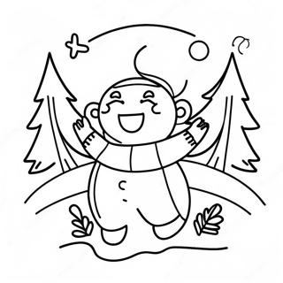 Joyful January Coloring Page 26144-21135