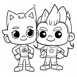 Johnny Test And Dukey Adventure Coloring Page 26164-21141