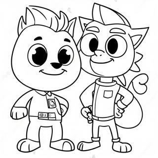 Johnny Test And Dukey Adventure Coloring Page 26164-21142