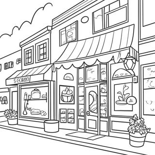 Shops Coloring Pages