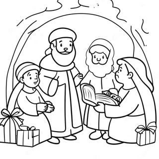 Christmas Bible Coloring Pages