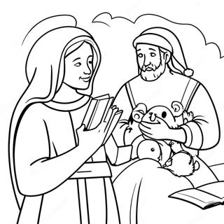 Christmas Bible Story Coloring Page 26183-21156