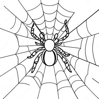 Spider Web Coloring Page 26223-21196