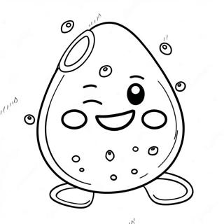 Happy Raindrop With Smiling Face Coloring Page 26234-21199