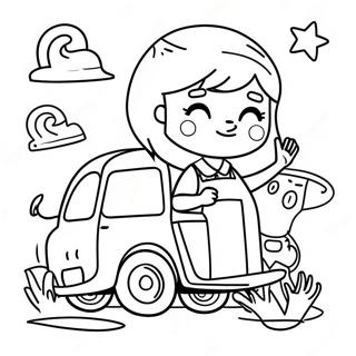 Mila And Morphle Adventure Coloring Page 26243-21204