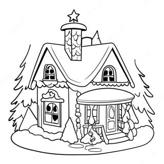 Christmas House Coloring Page 26253-21227