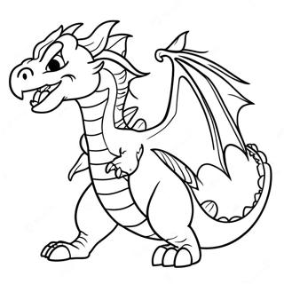 Fire Breathing Dragon In Dragon City Coloring Page 26264-21218