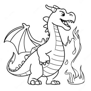 Fire Breathing Dragon In Dragon City Coloring Page 26264-21220