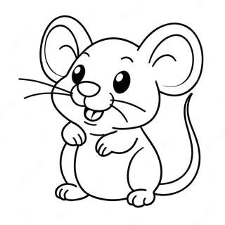 Cute Mouse Coloring Pages