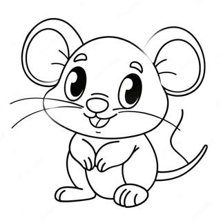 Cute Mouse Coloring Page 26283-21236