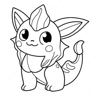 Vaporeon Coloring Page 26293-21242