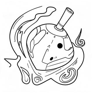 Colorful Dreidel Coloring Page 262-203