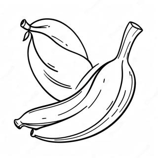 Banana Eats Coloring Pages