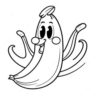 Banana Eats Coloring Page 26303-21251