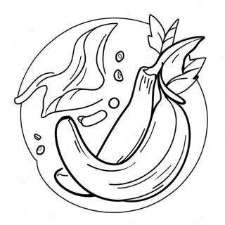 Banana Eats Coloring Page 26303-21252