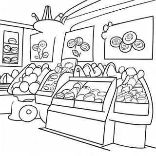 Candy Shop Coloring Pages