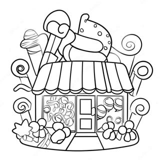 Candy Shop Coloring Page 26343-21278