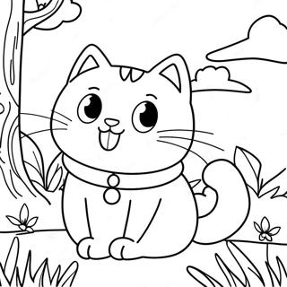 Nature Cat Coloring Page 26363-21302