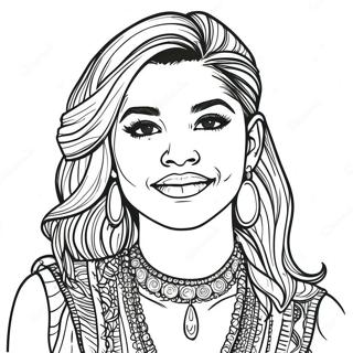 Zendaya Coloring Page 26393-21323