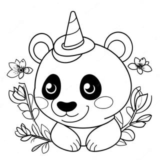 Unicorn Panda Coloring Pages