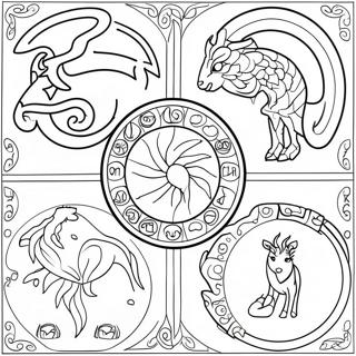 Zodiac Signs Coloring Page 2641-2224