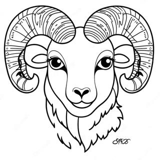 Aries The Ram Coloring Page 2642-2225