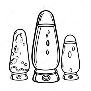 Retro Lava Lamp Coloring Page 26434-21358