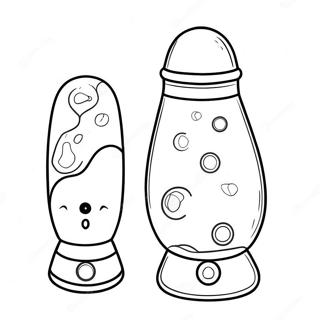 Retro Lava Lamp Coloring Page 26434-21359