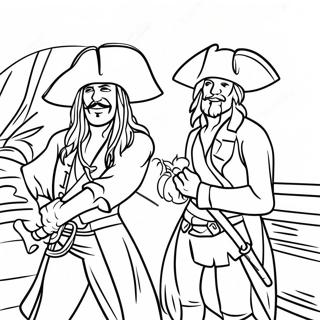 Pirates Of The Caribbean Coloring Pages