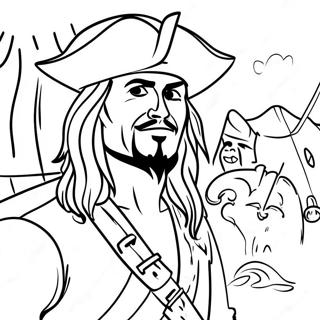 Pirates Of The Caribbean Coloring Page 26453-21370