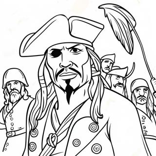 Pirates Of The Caribbean Coloring Page 26453-21372