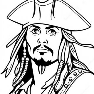 Captain Jack Sparrow Adventure Coloring Page 26454-21374