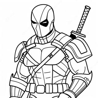 Deathstroke Coloring Page 26483-21395