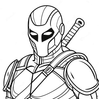 Deathstroke Coloring Page 26483-21396