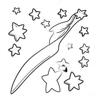 Shooting Star Coloring Pages