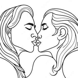 Kiss Coloring Page 26523-21428