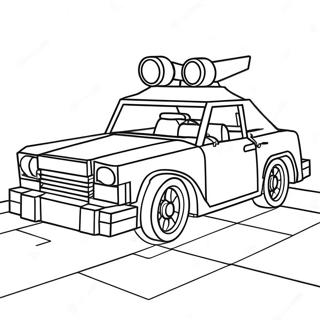 Lego Car Coloring Pages