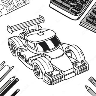 Fast Lego Race Car Coloring Page 26534-21440