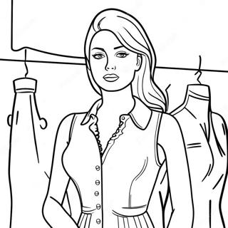 Mannequin Coloring Page 26543-21442