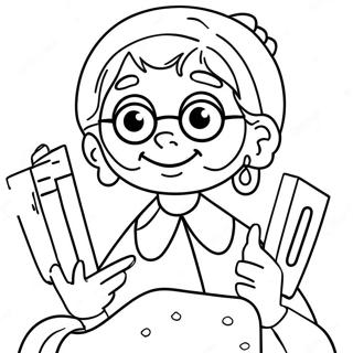 Bluey Grannies Coloring Pages