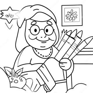 Bluey Grannies Coloring Page 2661-2230